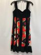 Black & Red Dress Casual Midi R And M Richards, Size L Hot on Sale