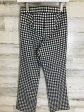 Black & White Pants Cropped Shelli Segal, Size S Supply