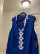 Royal Blue Dress Casual Midi Jessica Howard NWT, Size 24 For Sale