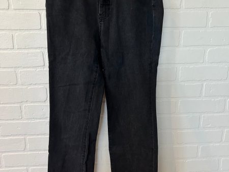 Black Jeans Straight Talbots, Size 4 Online Sale