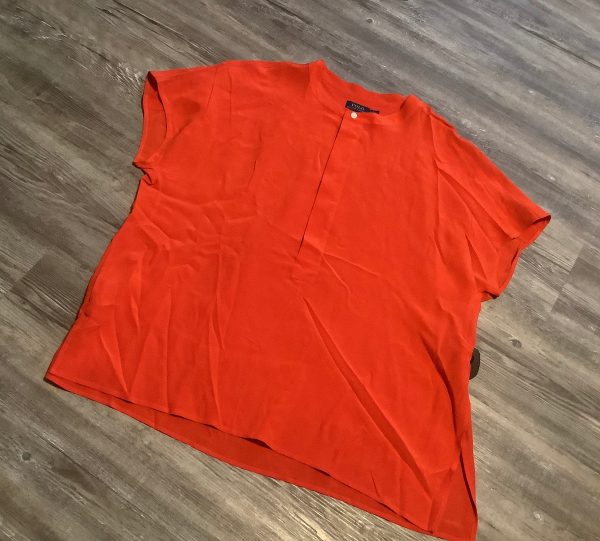 Red Top Short Sleeve Polo Ralph Lauren, Size L Cheap