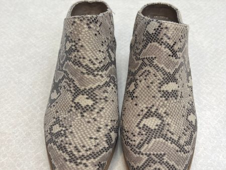 Snakeskin Print Shoes Heels Block Sugar, Size 9 Online Sale