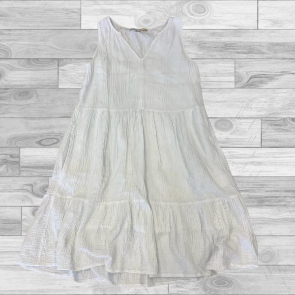 White Dress Casual Short C And C, Size S For Discount