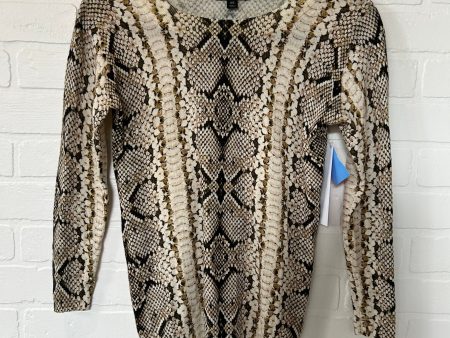 Snakeskin Print Top Long Sleeve J Crew O, Size Xs Hot on Sale