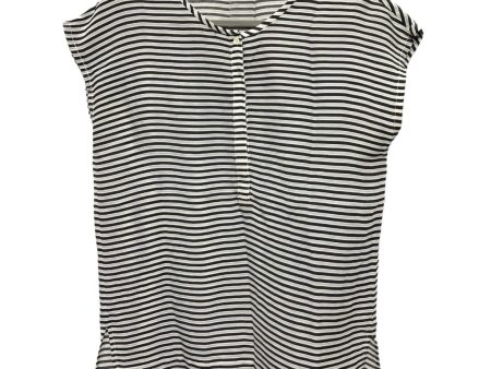 Striped Pattern Blouse Short Sleeve Madewell, Size S For Cheap