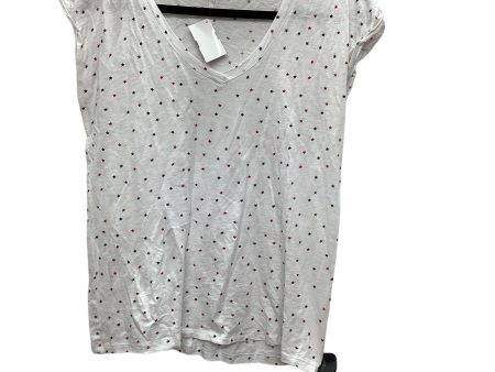 White Top Short Sleeve Christian Siriano, Size M Sale