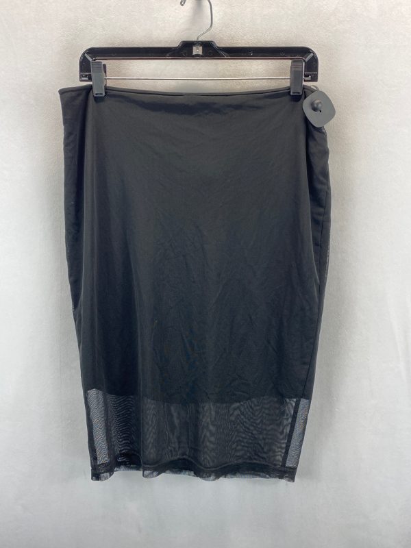 Black Skirt Midi Forever 21, Size 1x Hot on Sale