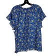 Floral Print Top Short Sleeve Max Studio, Size 1x on Sale