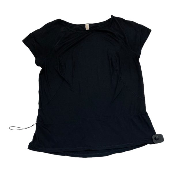 Black Athletic Top Short Sleeve Lucy, Size L For Discount