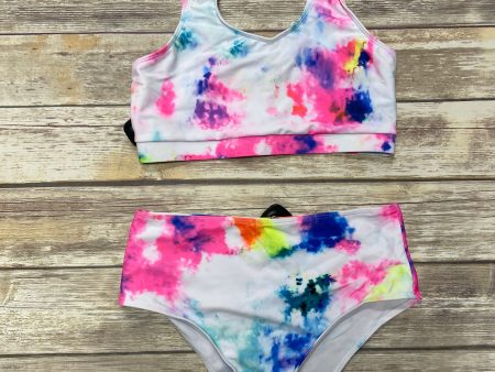 Tie Dye Print Swimsuit 2pc Cmf, Size L Discount