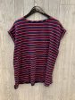 Striped Pattern Top Short Sleeve Lane Bryant, Size 3x Discount