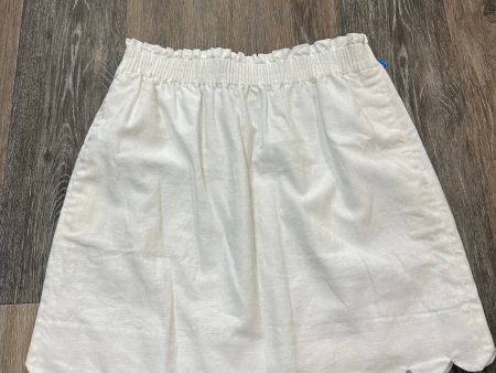 White Skirt Mini & Short J. Crew, Size 4 Online now