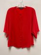 Red Blouse Short Sleeve Catherine Malandrino, Size S Cheap