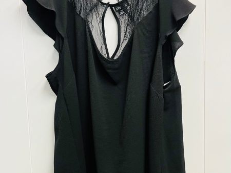 Black Top Short Sleeve City Chic, Size Xl Online Sale