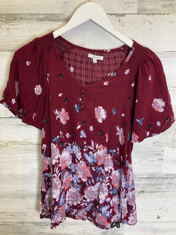 Red Top Short Sleeve Maurices, Size M Online Hot Sale