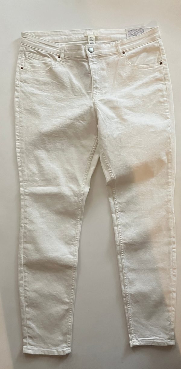 White Jeans Skinny H&m, Size 18 Supply