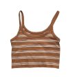 Striped Pattern Top Sleeveless Aerie, Size M on Sale