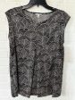 Black & Cream Top Sleeveless Halogen, Size S Fashion