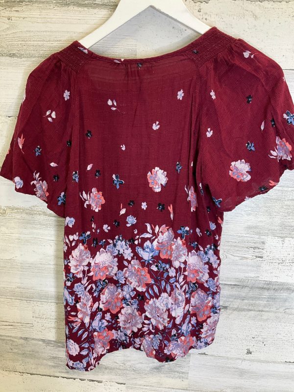 Red Top Short Sleeve Maurices, Size M Online Hot Sale