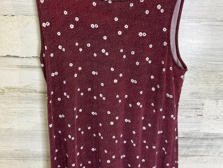 Red Top Sleeveless Amazon Essentials, Size M Fashion