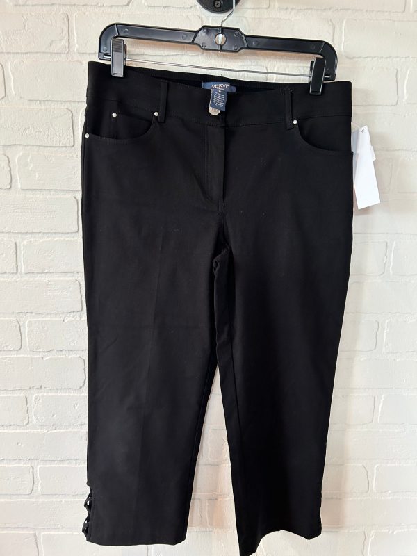 Black Capris Verve, Size 10 Hot on Sale