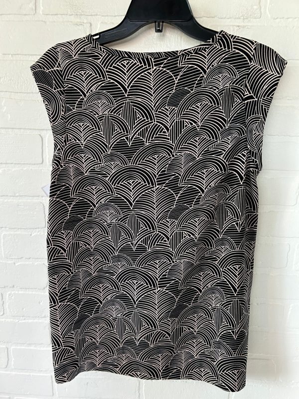 Black & Cream Top Sleeveless Halogen, Size S Fashion