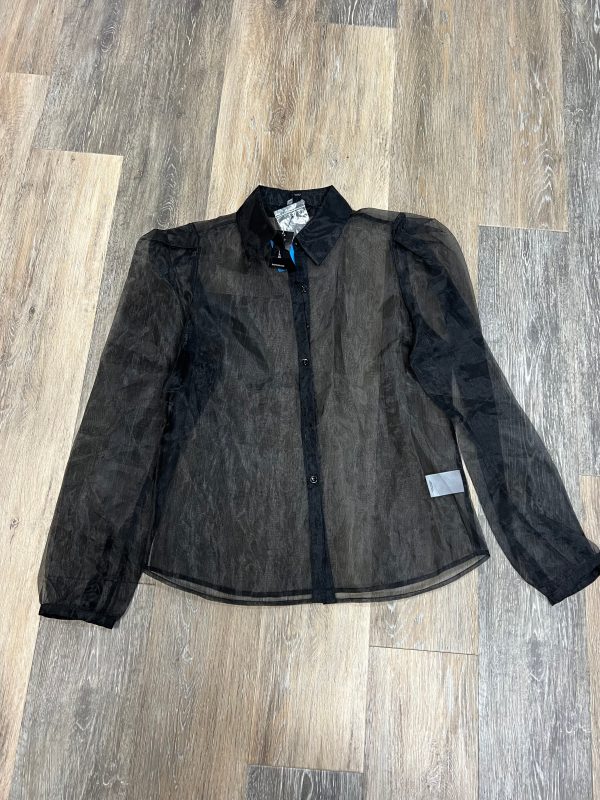 Black Blouse Long Sleeve Express, Size S Online