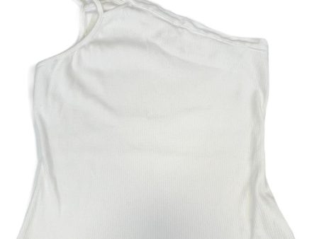 White Top Sleeveless Designer Maeve, Size L Hot on Sale