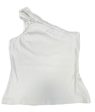 White Top Sleeveless Designer Maeve, Size L Hot on Sale